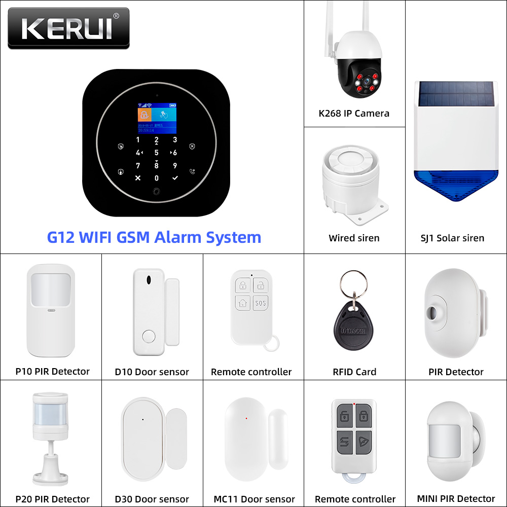 KERUI G12 2G Wifi Wireless Hom – обзор и цена Home Automation System Diy