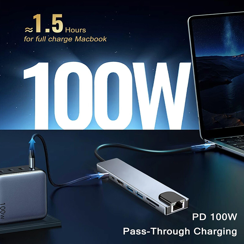 8 In 1 USB Type C Hub for MacB – обзор и цена Home Assistant Sd