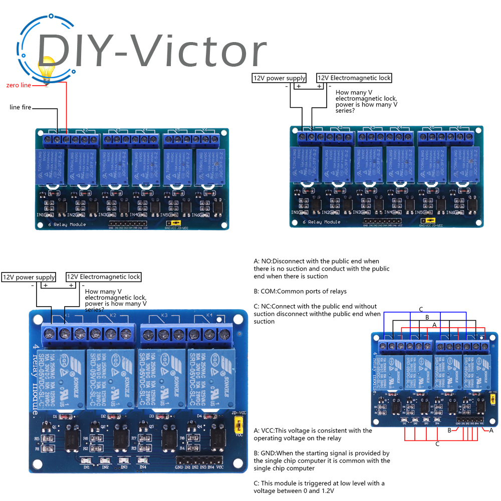 1 2 4 6 8 Channel DC 5V 12V Re – обзор и цена Relay 8 Channel Board