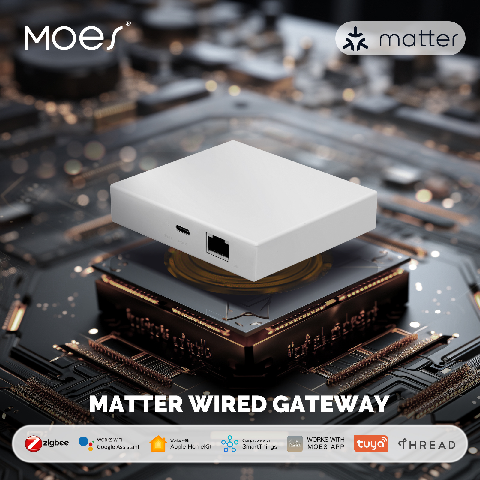 MOES Tuya Zigbee Matter Thread – обзор и цена Matter Hub Thread