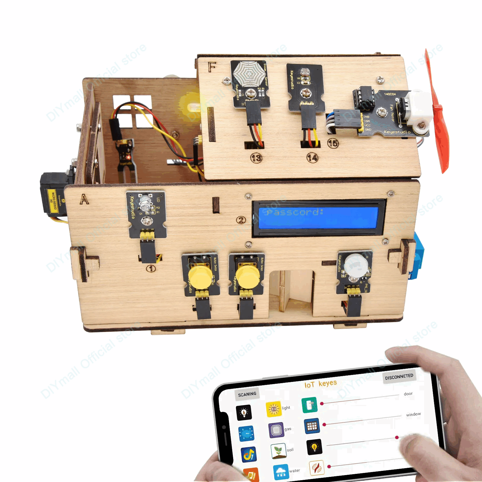 Keyestudio Smart IoT Home Kit  – обзор и цена Home Automation Arduino