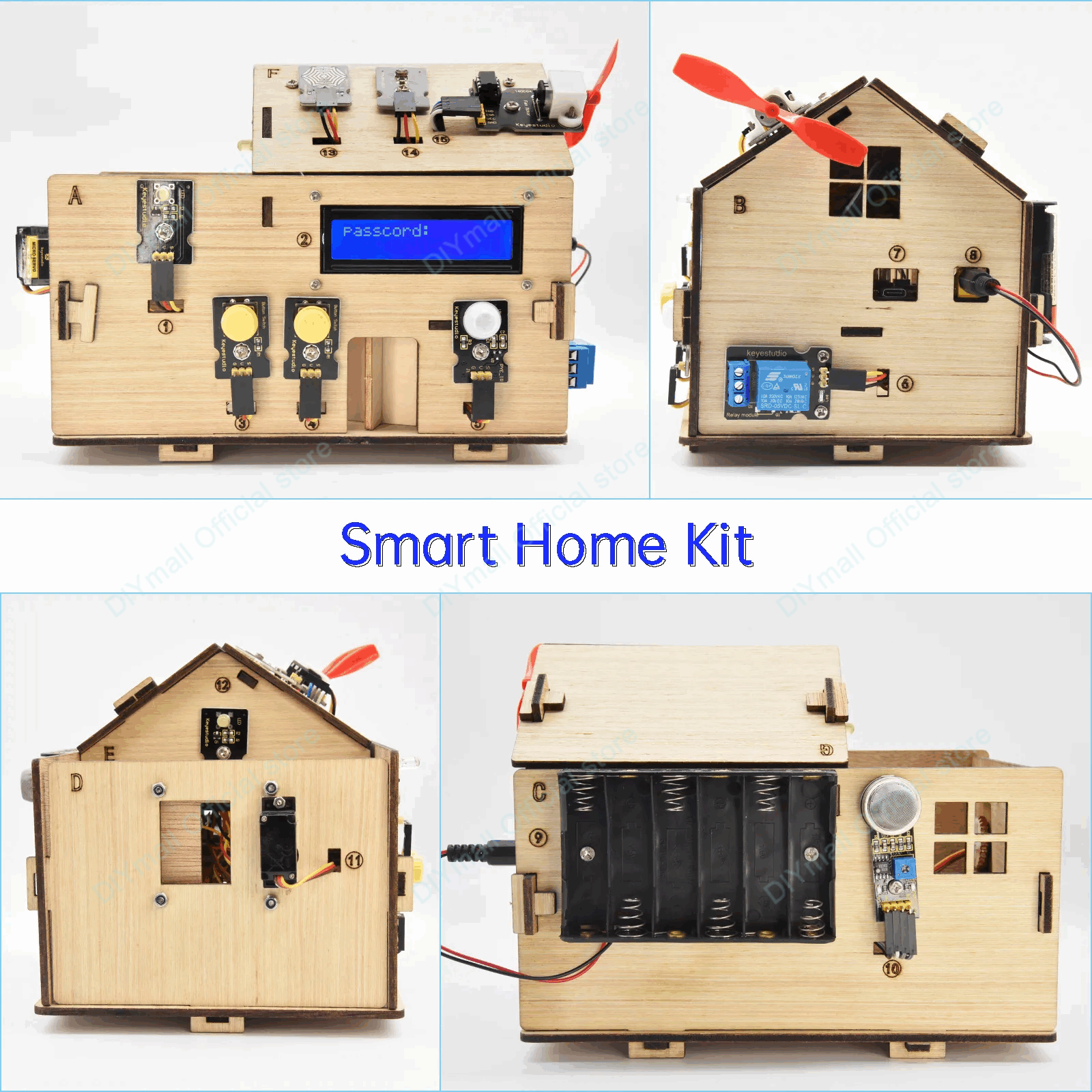 Keyestudio Smart IoT Home Kit  – обзор и цена Home Automation Arduino