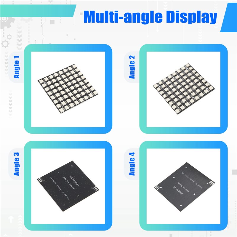 AT82-WS2812 LED 5050 RGB 8X8 L – обзор и цена Rgb Led Matrix 8X8