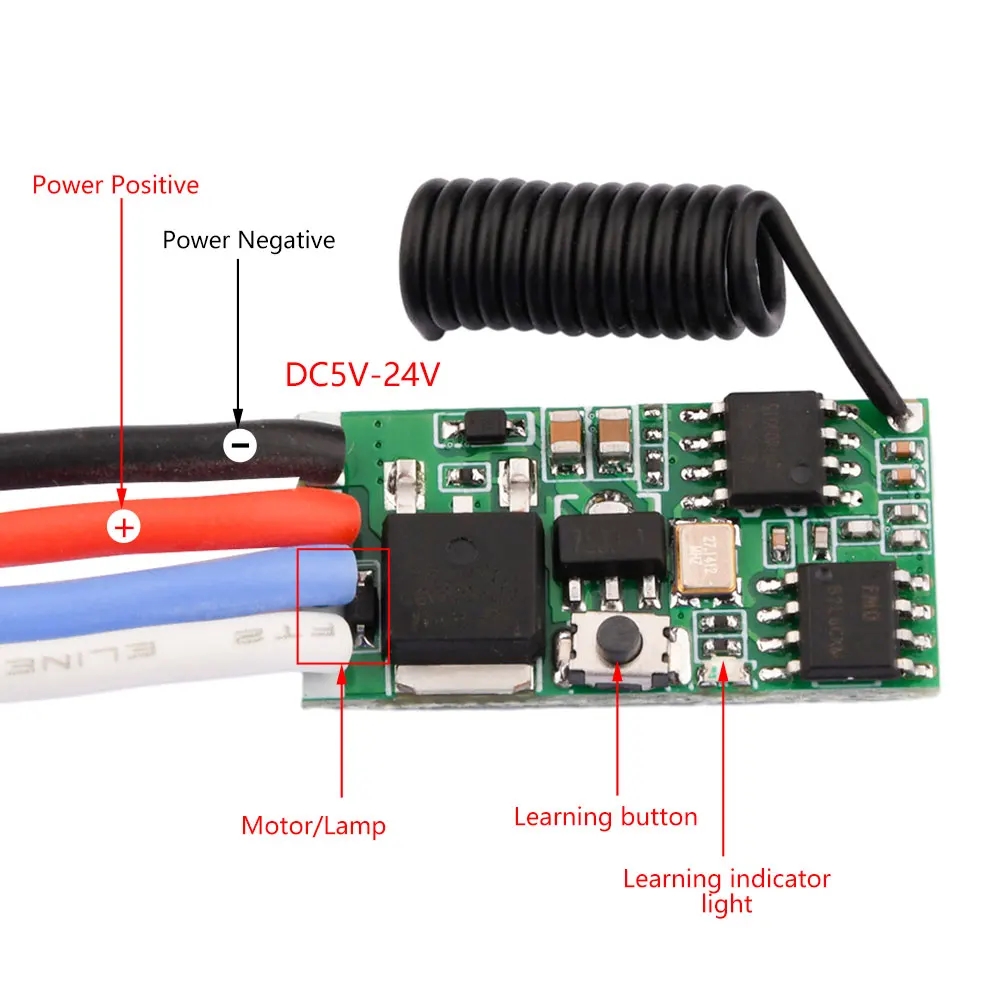 DC 3.7V-24V 433MHz Mini Wirele – обзор и цена 433Mhz Receiver Module