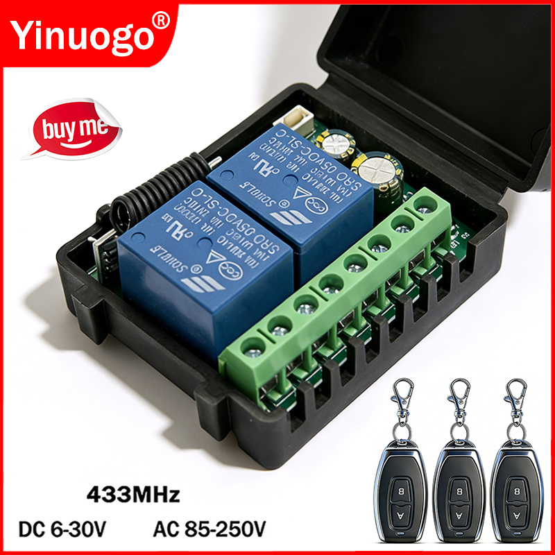DC 9V 12V 24V AC 85-250V 2CH R – обзор и цена 433Mhz Receiver Module