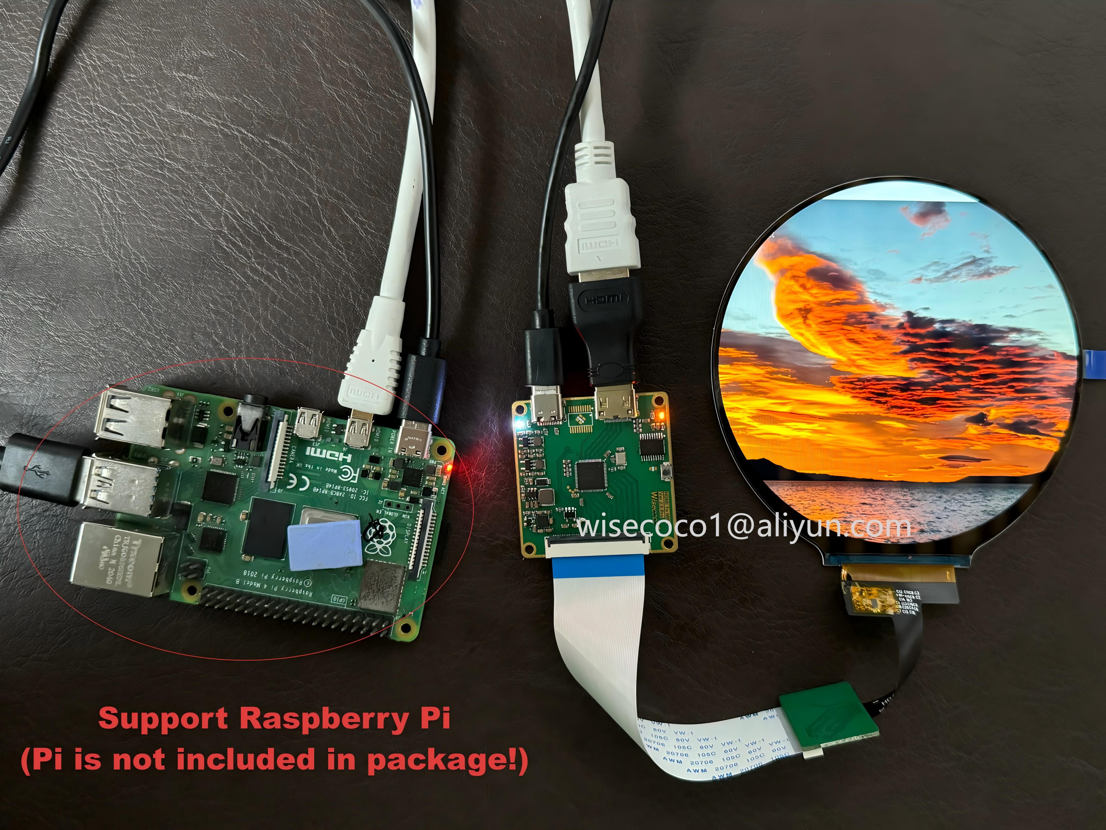 Wisecoco 4 Inch Round LCD Disp – обзор и цена Home Automation Raspberry Pi