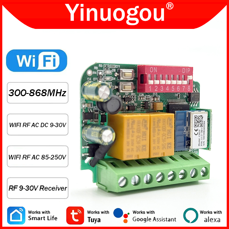 Universal Tuya WiFi Switch Gar – обзор и цена 433Mhz Receiver Module