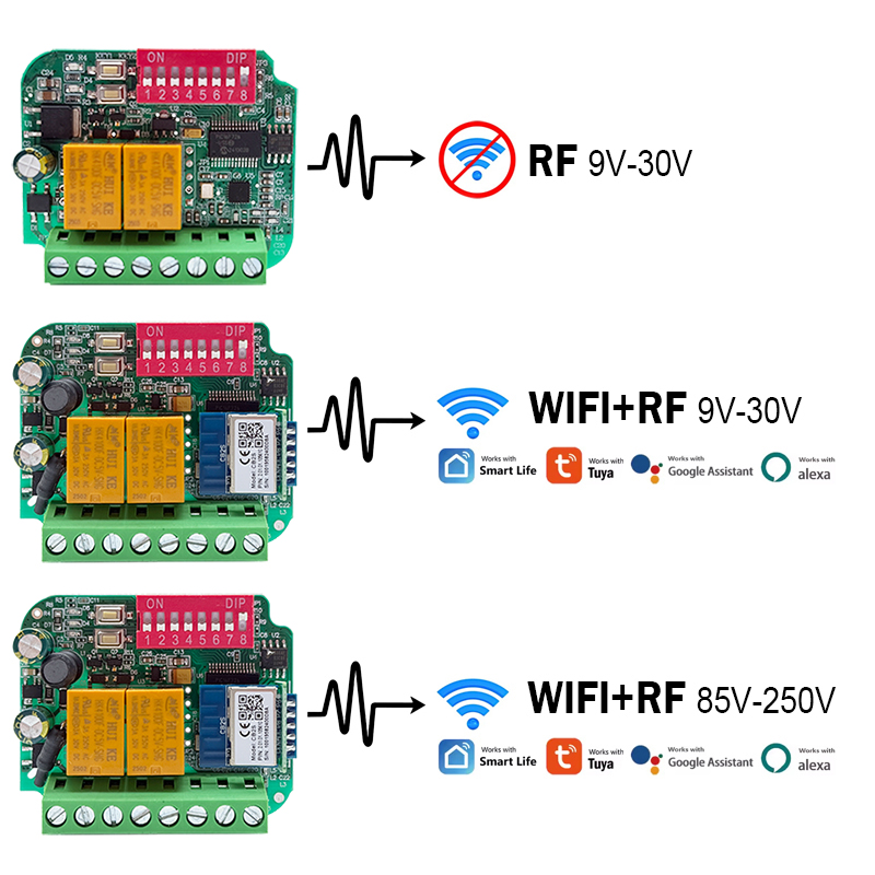 Universal Tuya WiFi Switch Gar – обзор и цена 433Mhz Receiver Module