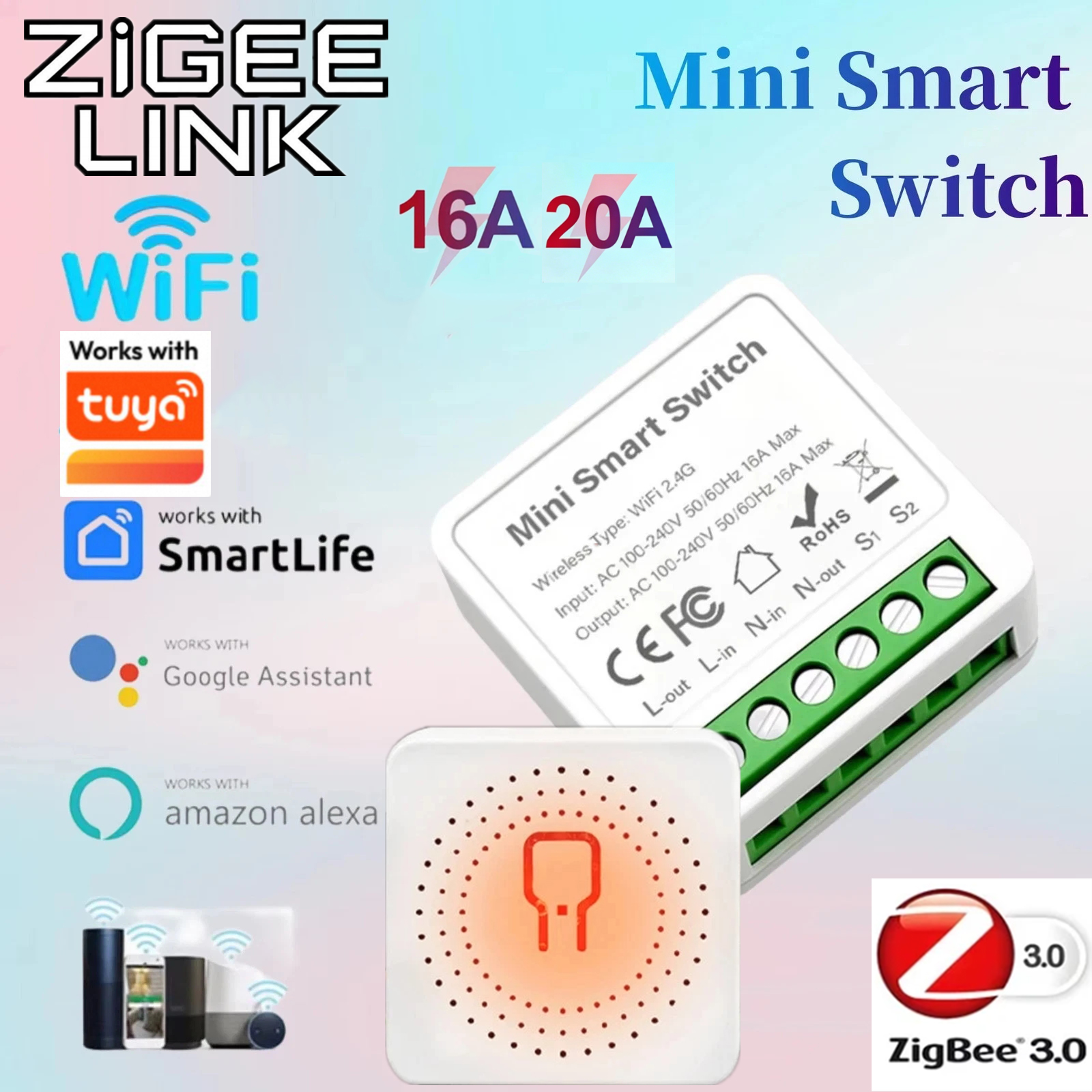 For Tuya Mini Smart WiFi Switc – обзор и цена Smart Home Automation Diy