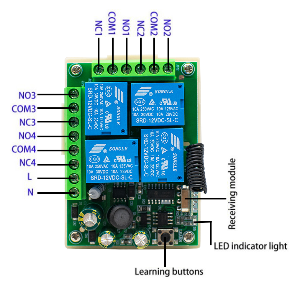 433Mhz Wireless Switch AC 85-2 – обзор и цена 433Mhz Receiver Module