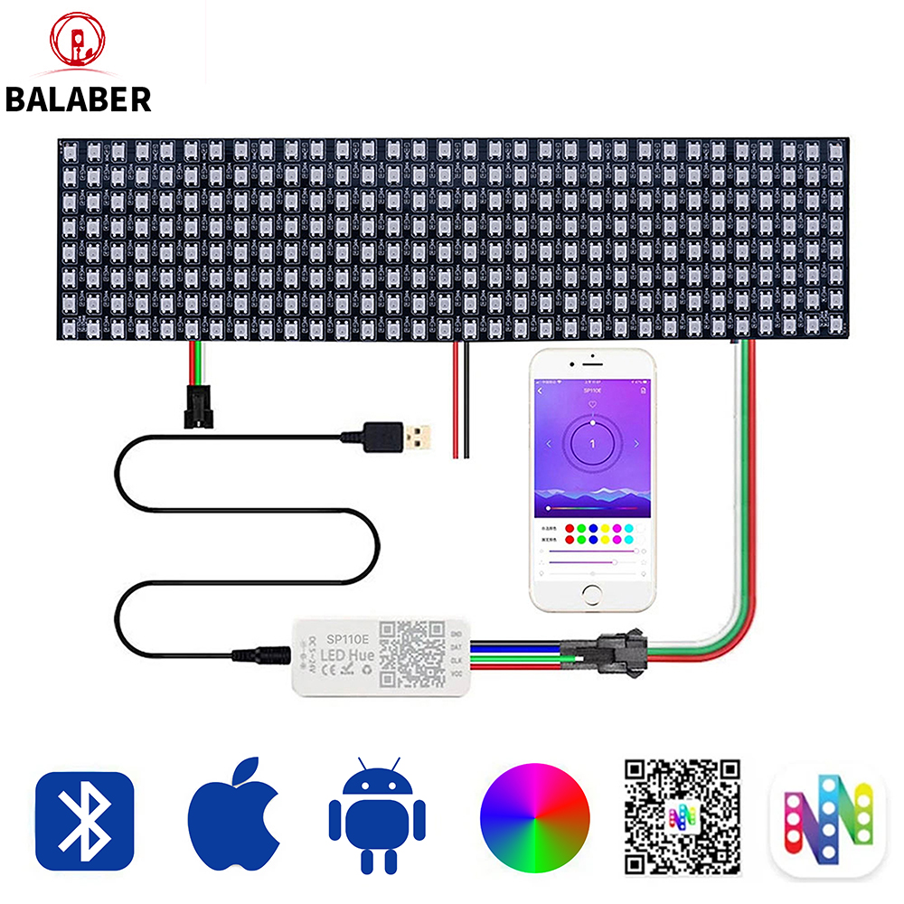 WS2812B SMD5050 RGB Panel LED  – обзор и цена Rgb Led Matrix 8X8