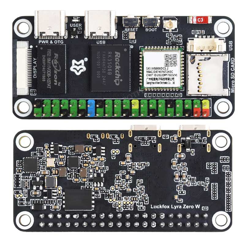 Luckfox Lyra Zero W RK3506B Ro – обзор и цена Pi Zero W Board