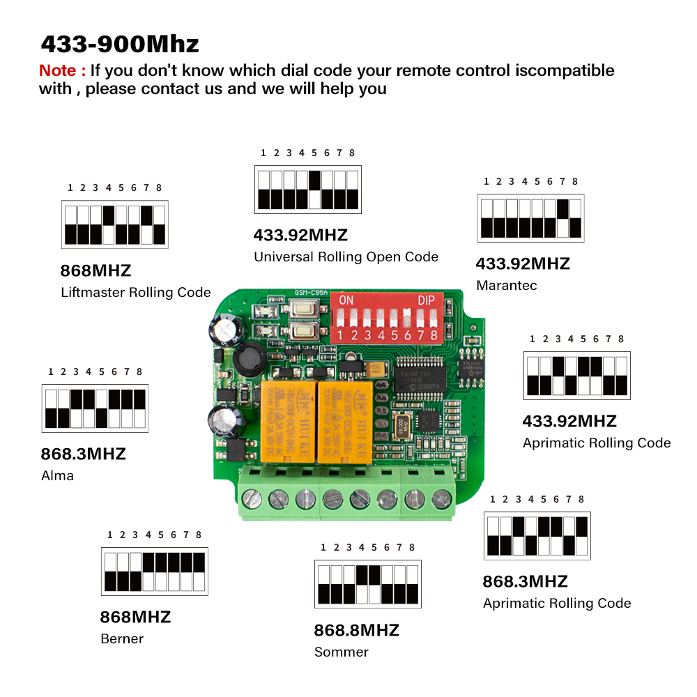 1-10pcs Universal Garage Recei – обзор и цена 433Mhz Receiver Module