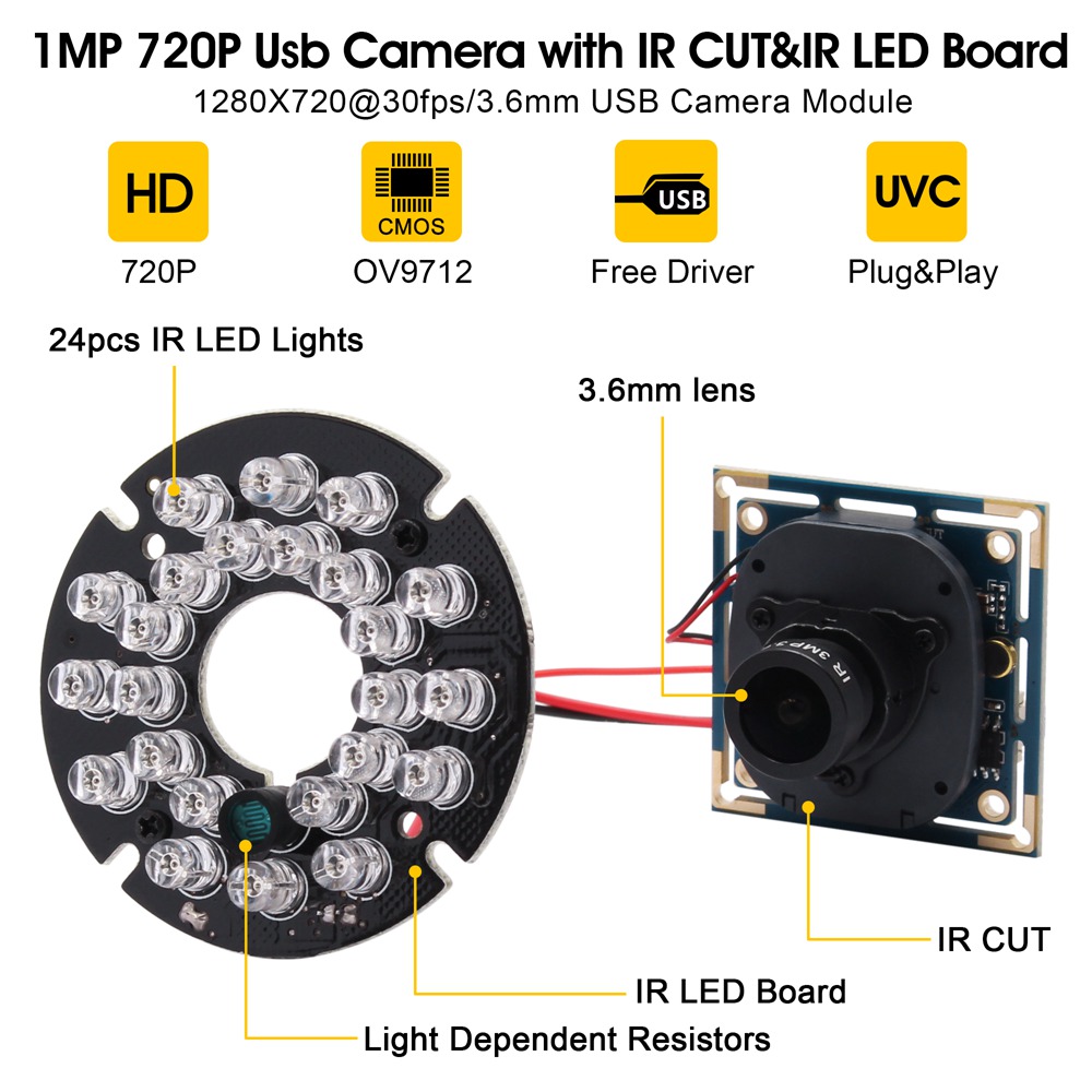ELP 720P HD IR USB Camera with – обзор и цена Home Automation Raspberry Pi