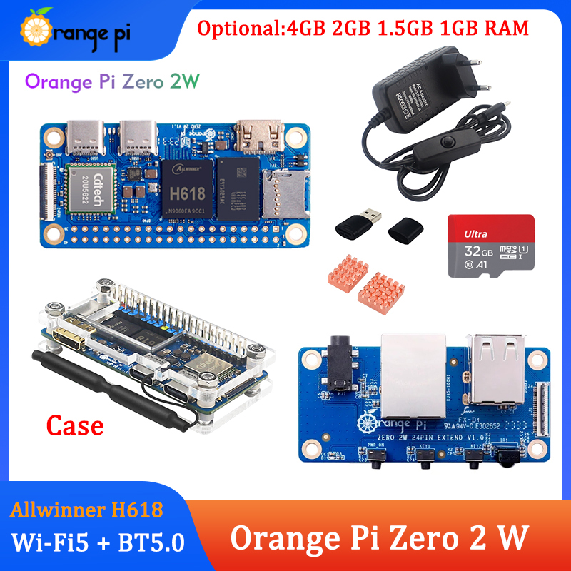 Orange Pi Zero 2W 4GB 2GB 1.5G – обзор и цена Pi Zero W Board