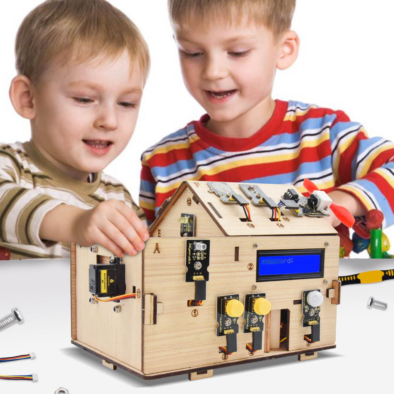 Keyestudio Smart Home Kit For  – обзор и цена Home Automation With Arduino