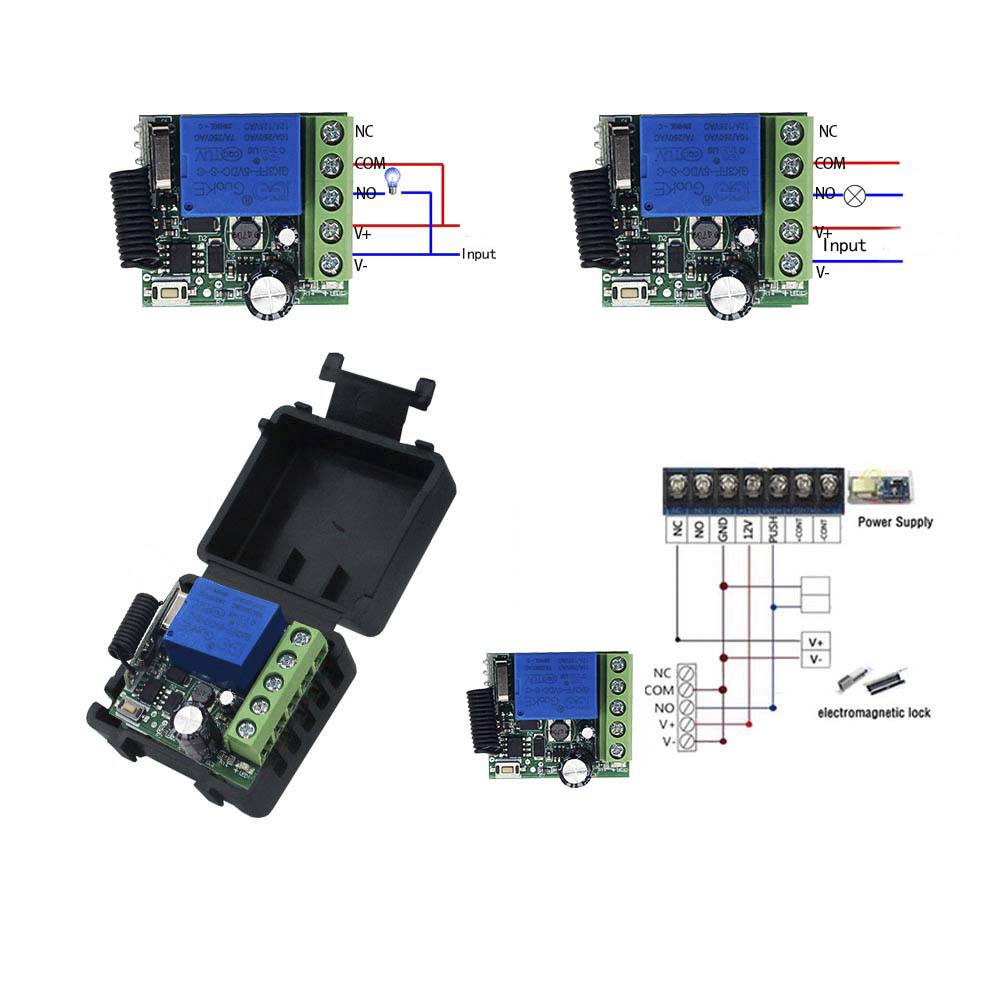 10A Relay Receiver Module DC 1 – обзор и цена 433Mhz Receiver Module