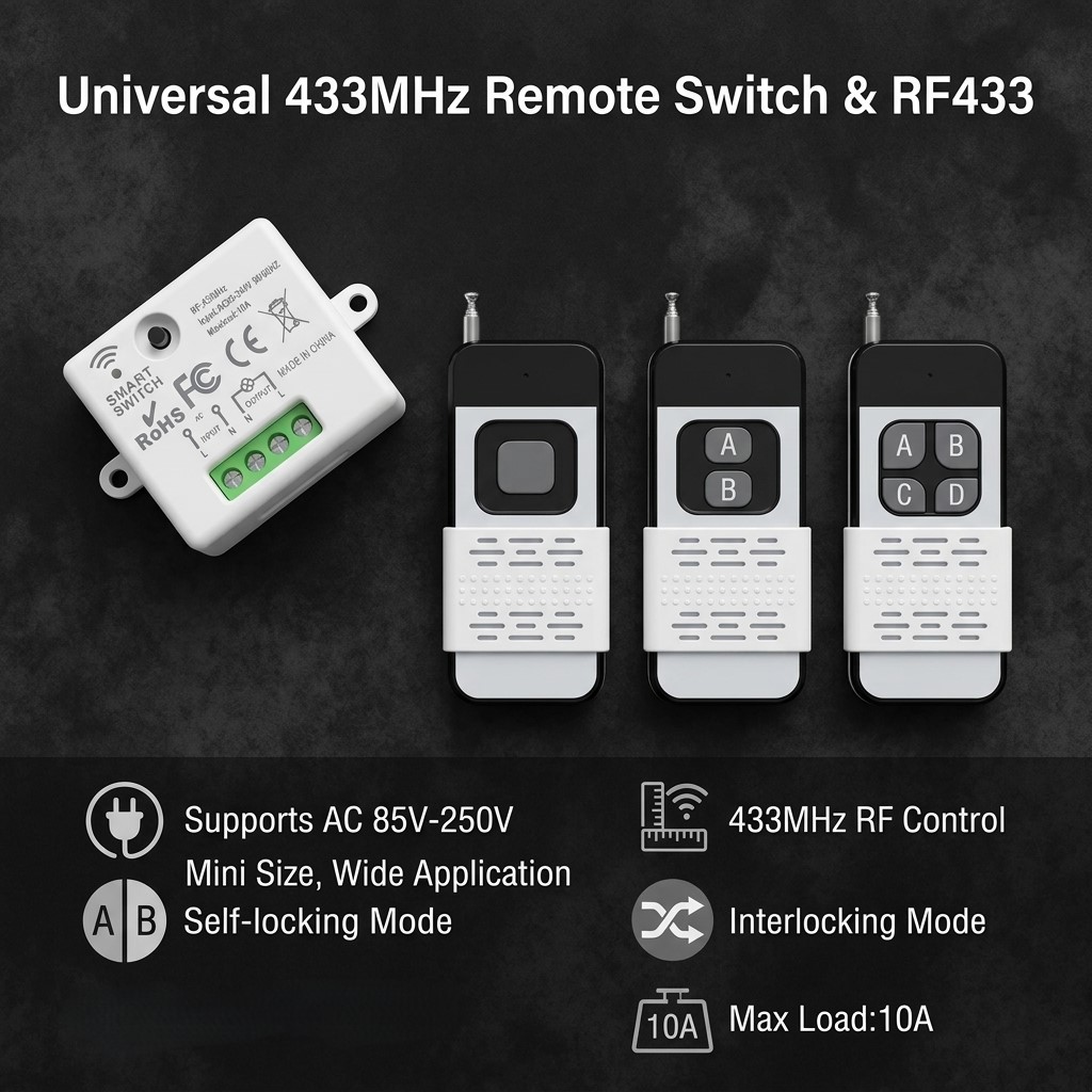220V 1CH Wireless Remote Contr – обзор и цена 433Mhz Receiver Module