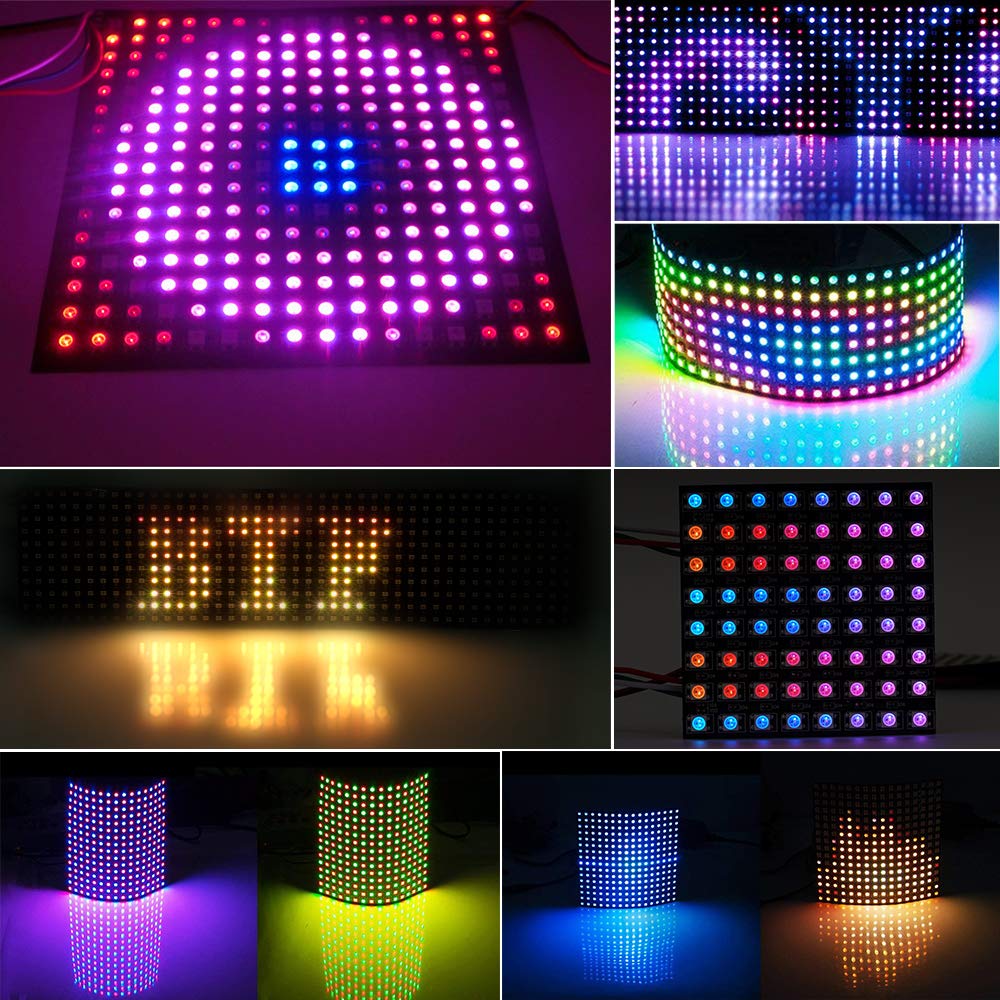 WS2812 LED 5050 RGB 8x8 64 Bit – обзор и цена Rgb Led Matrix 8X8