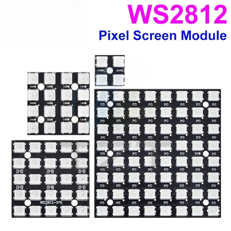 NEW WS2812 LED 5050 RGB 8x8 LE – обзор и цена Rgb Led Matrix 8X8